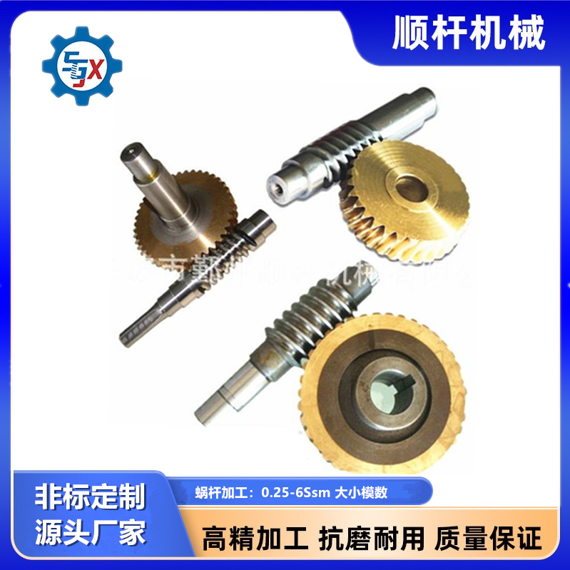 蝸杆渦輪（lún）傳動（dòng）件（jiàn） 高精（jīng）度（dù）蝸杆加工（gōng） 各類非標定製廠家